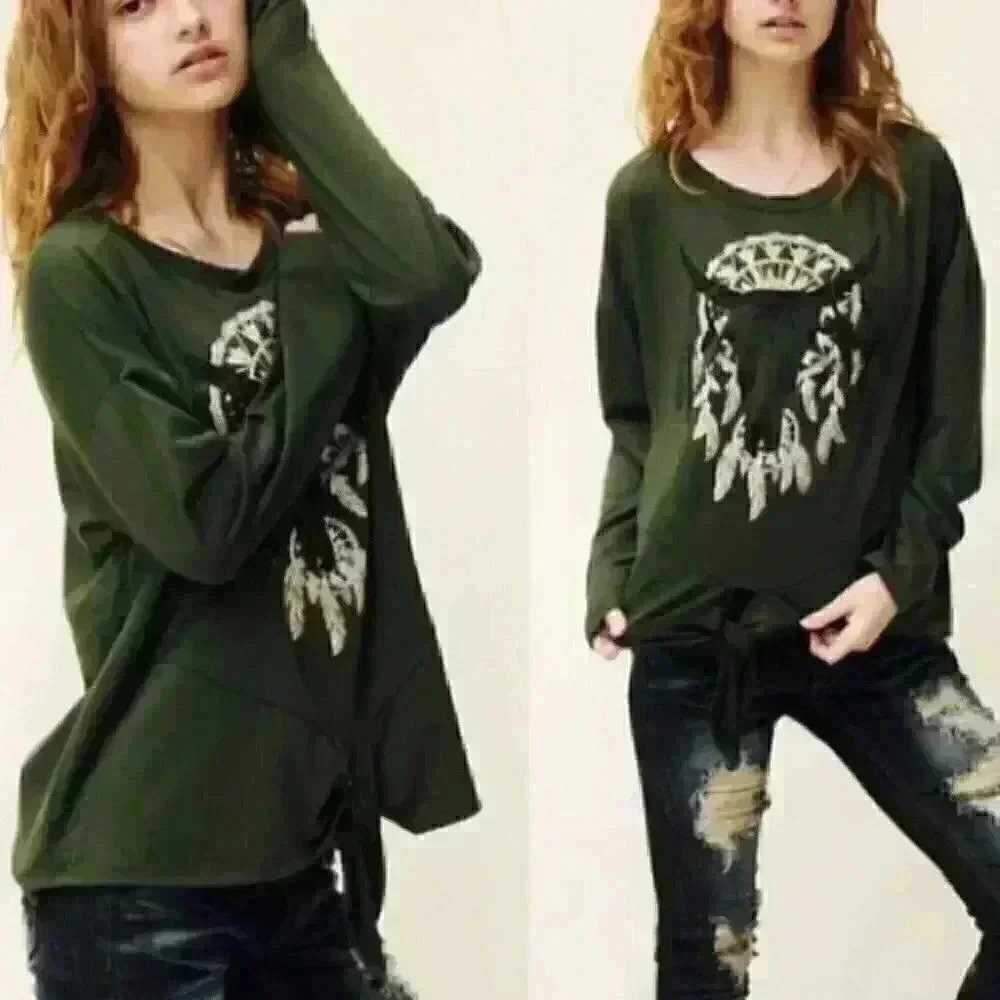 BOHO OLIVE TOP